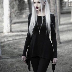 Killstar Cora Long Sleeve Top (S)